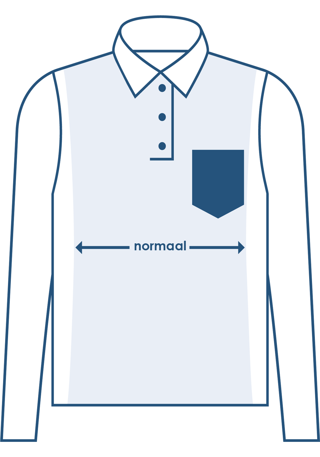 pasvorm poloshirt lange mouw normaal pasvorm poloshirt lange mouw normaal